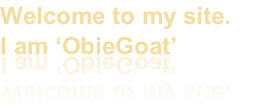 Welcome to my site. I am ‘ObieGoat’